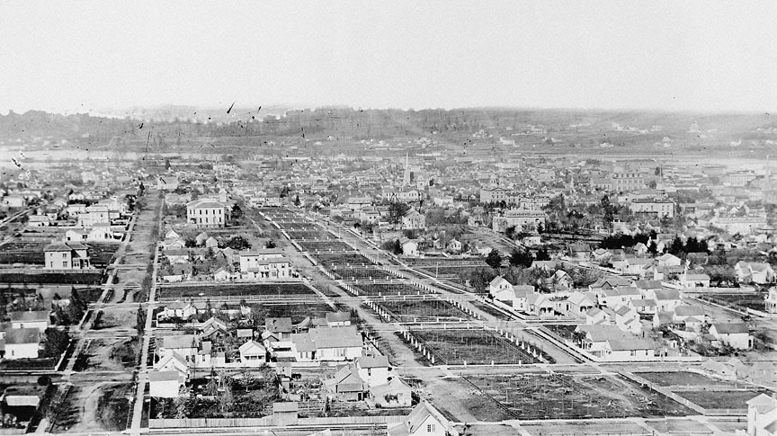 Portland Park Blocks, 1878