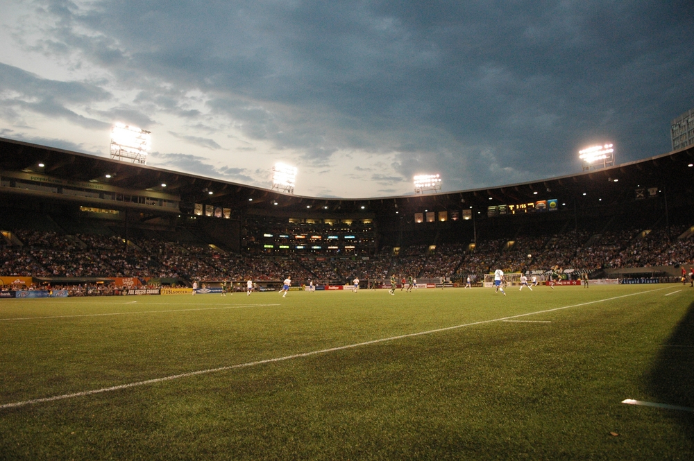 The Timbers battled the Seattle Sounders on Aug. 7, 2008 at PGE Park before a crowd of 12,332.