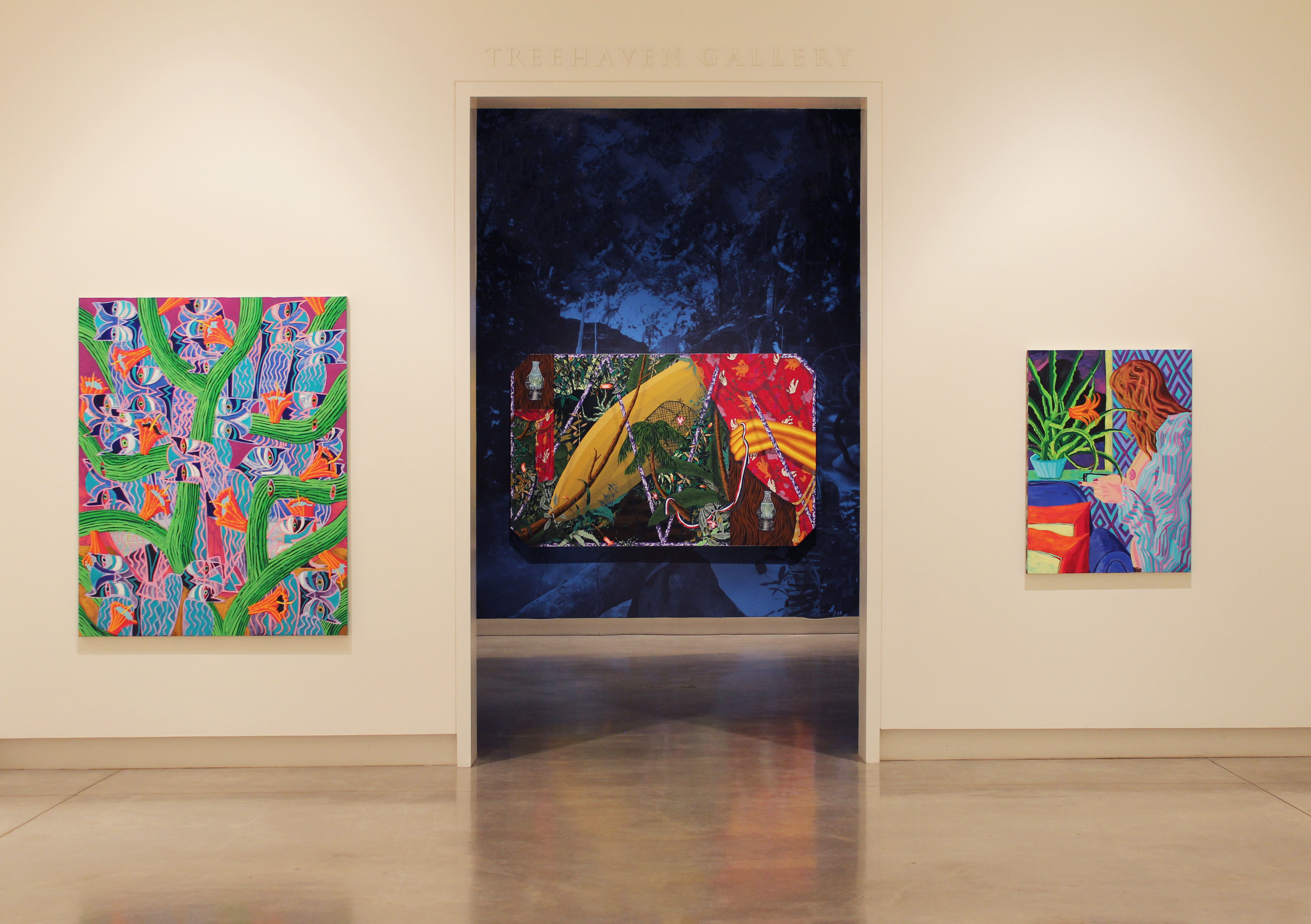 "Mojave Masks" exhibition by Ryan Schneider & "Unknown Voyage" exhibition by Amire Fallah.