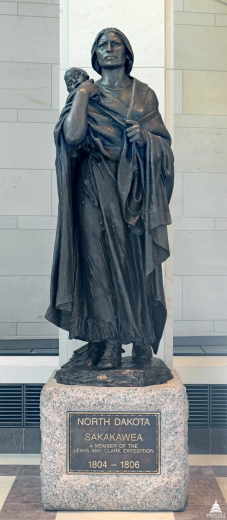 Statue in the U.S Capitol building, presented by North Dakota