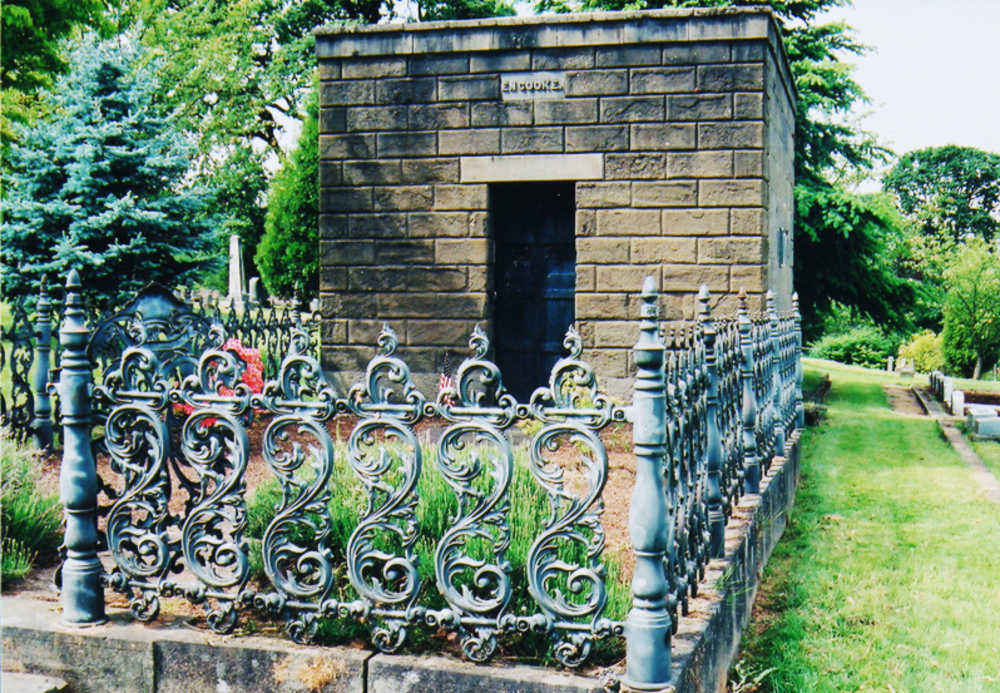 E. N. Cooke family vault, built 1870s. Salem Pioneer Cemetery, 2003.