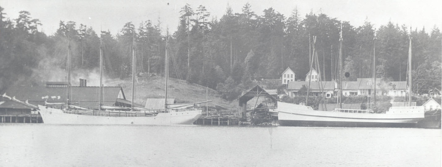 Simpson's Old Town Mill with ship Mandalay