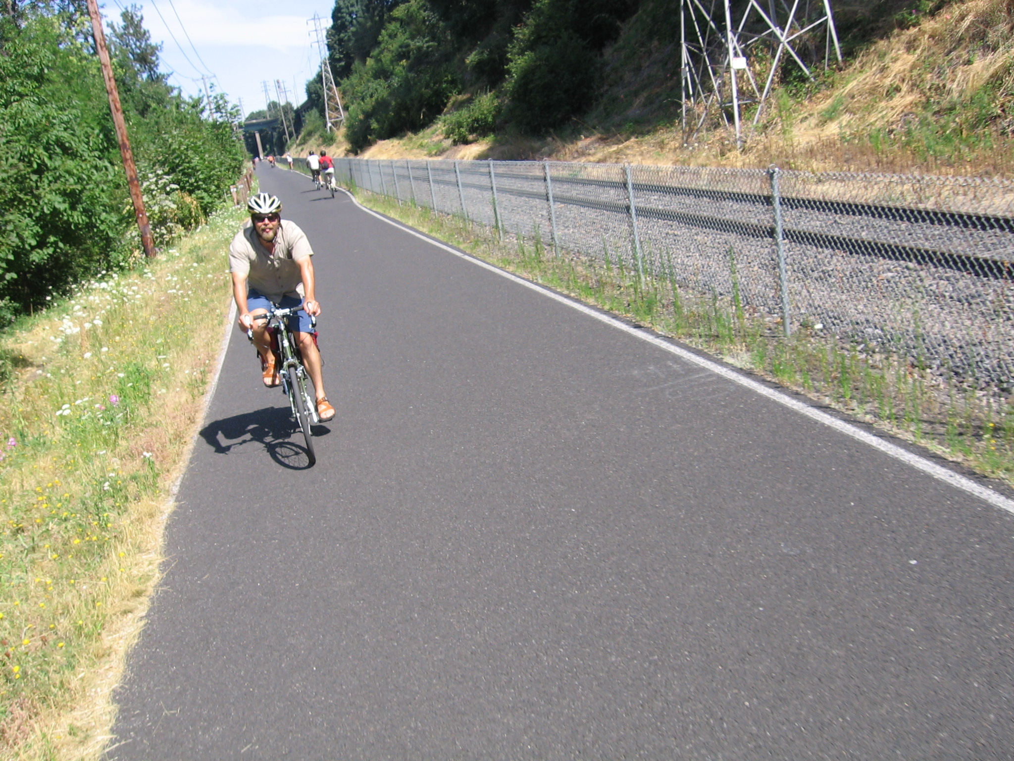 Springwater Corridor Trail along Willamette River, Portland, Aug. 21, 2011.