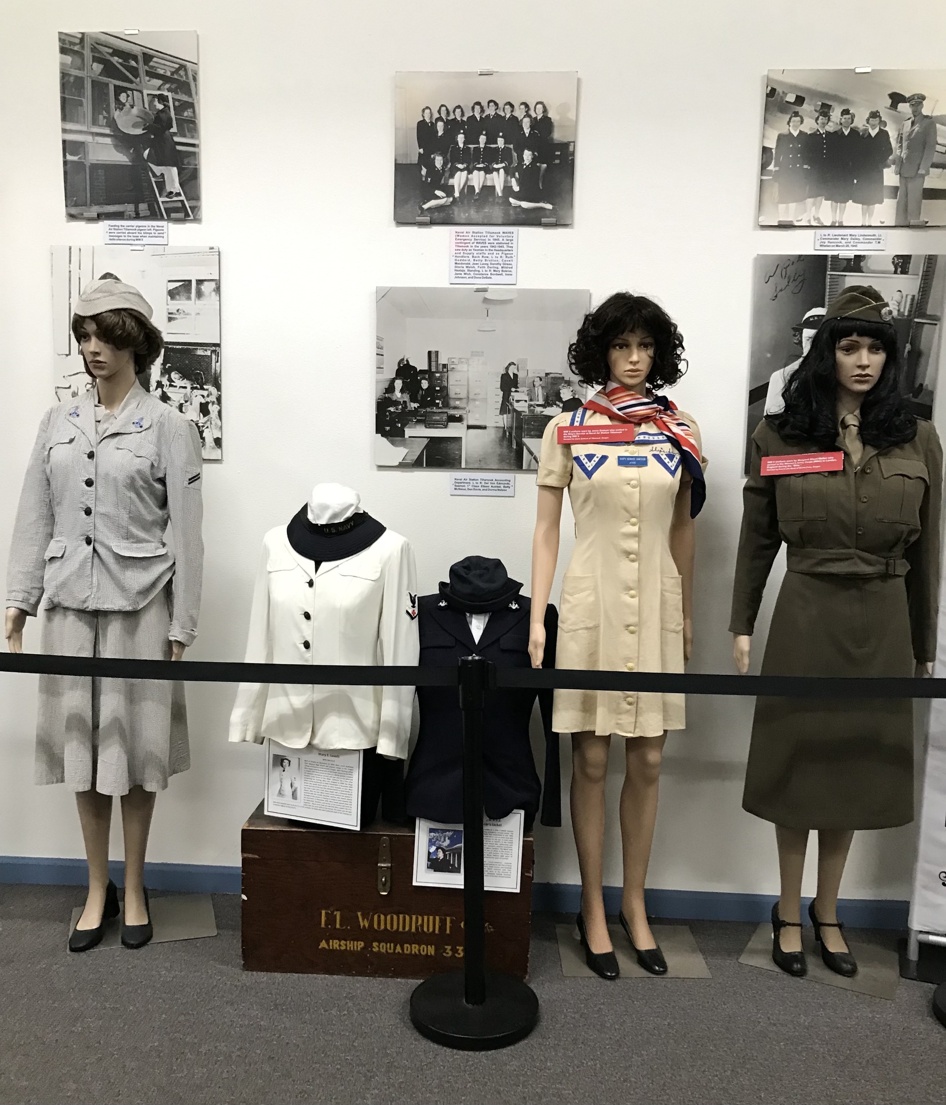 Women joined the military branches by the thousands, serving as officers, drivers, cooks, parachute riggers, mechanics, factory workers, and in clerical positions, freeing men for combat.