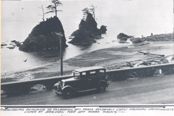 Three Sisters rocks, near Barview, 1931