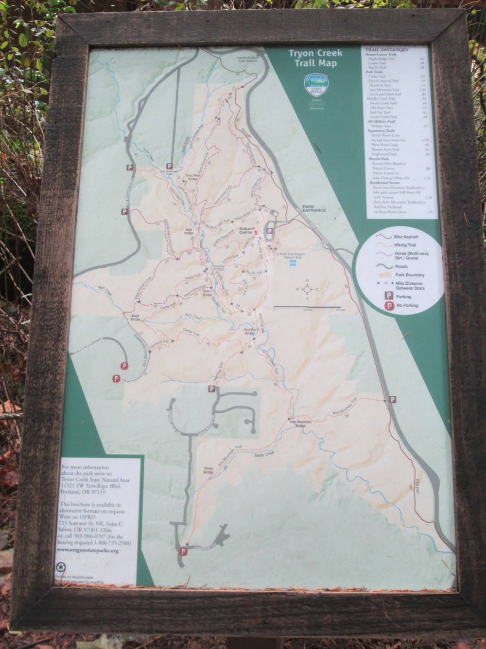 Tryon State Park map