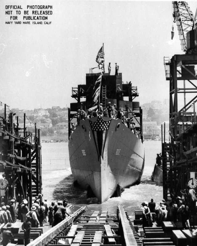 U.S.S. Sederstrom (DE-31), launched as U.S.S. Gilette at Mare Island Navy Yard, Calif., June 15, 1943.