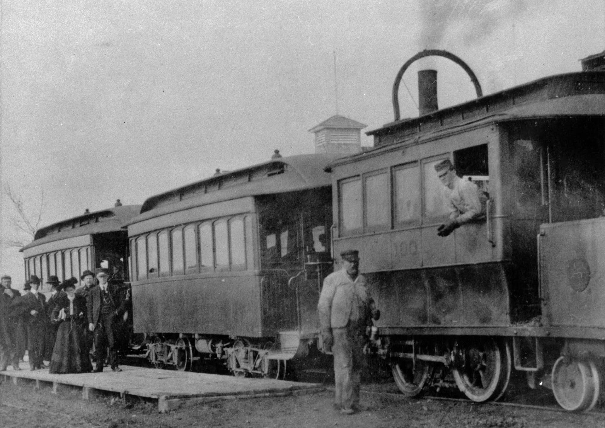 Steam dummy engine, c.1890.