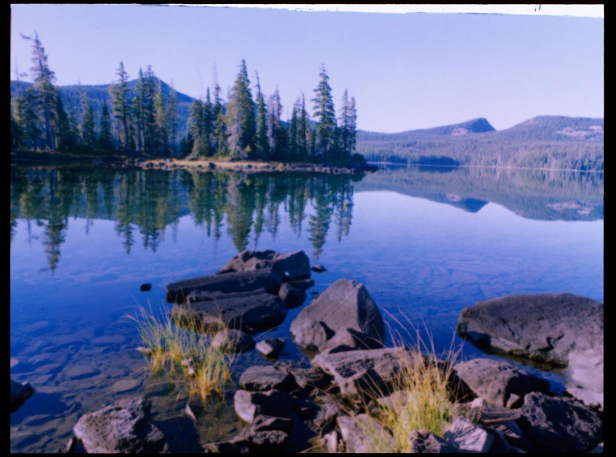 Waldo Lake Reflected, by Larry Walker, 1996