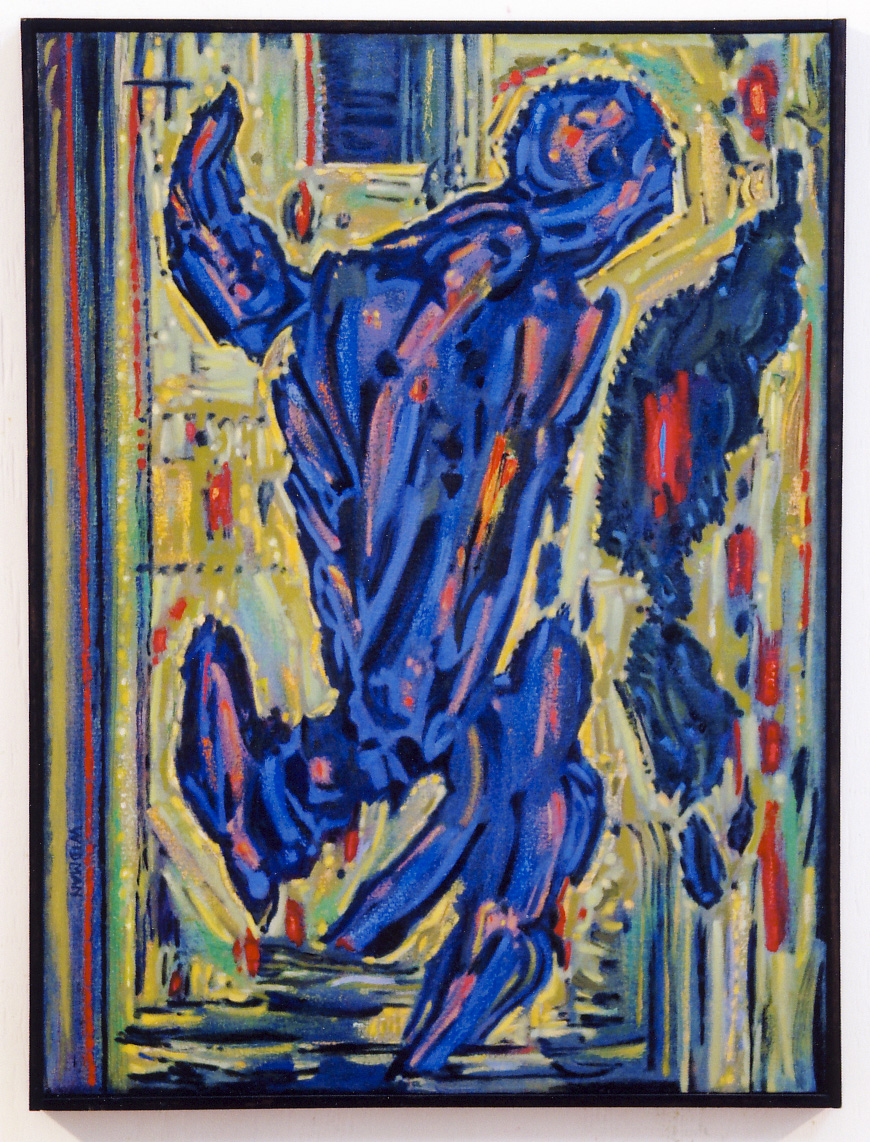 "Divergence" (oil on canvas), 1994.