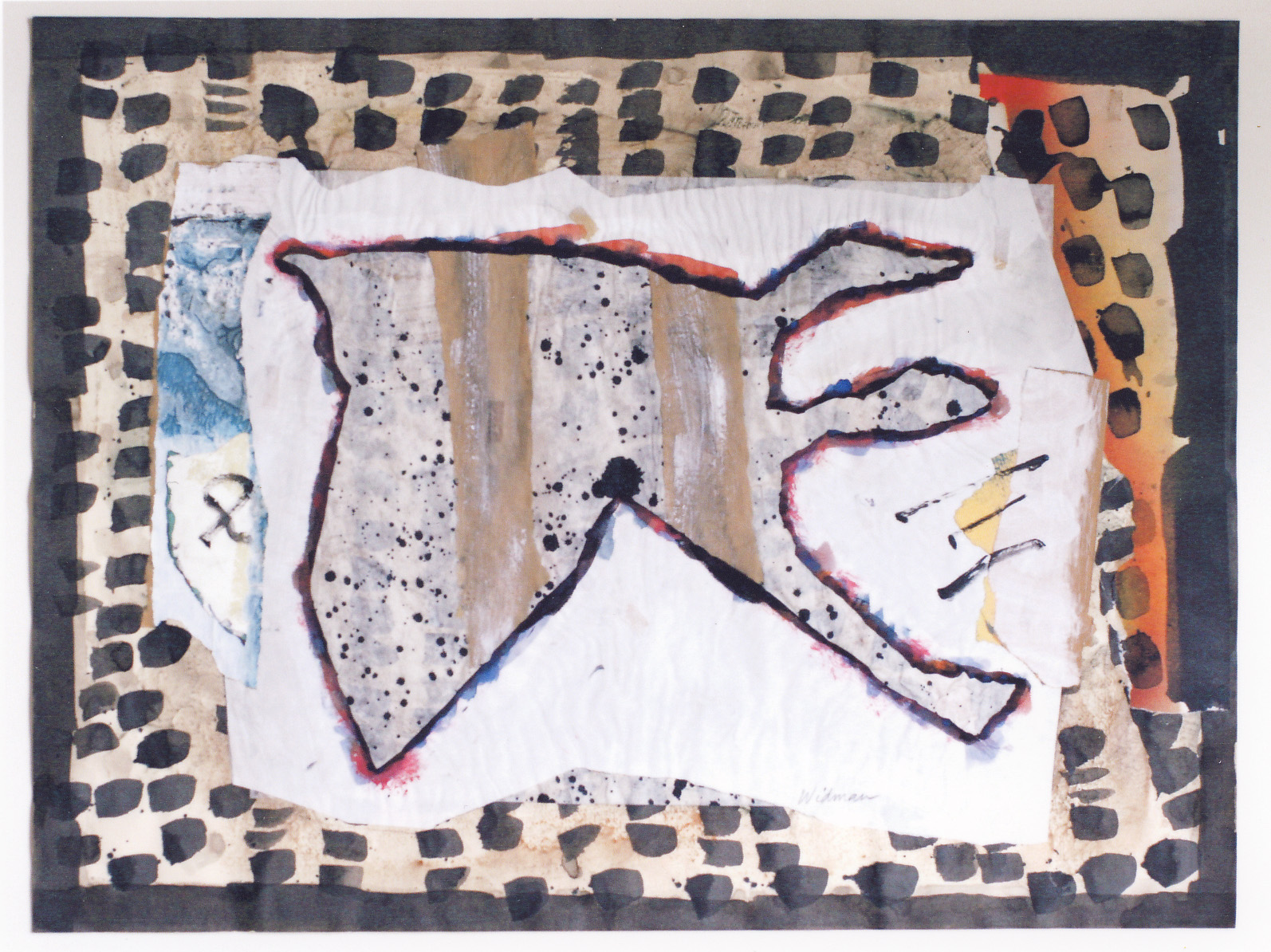 "Navigator" (mixed media on paper), 1990.