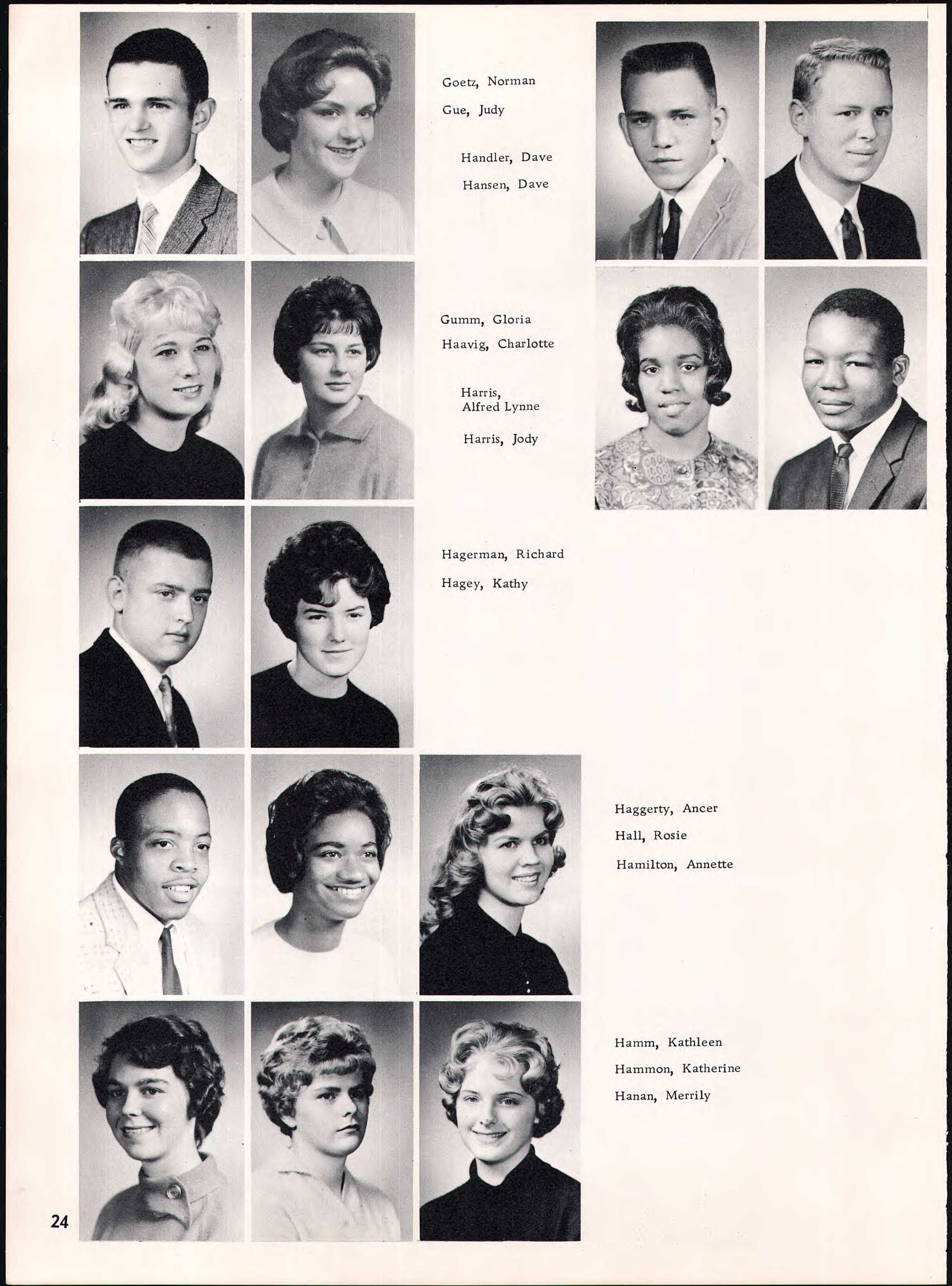 Ancer Haggerty pictured in the fourth row.