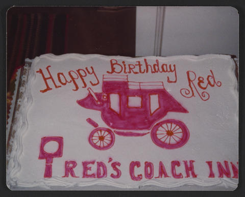 Cake decorated by Hurtis Hadley.