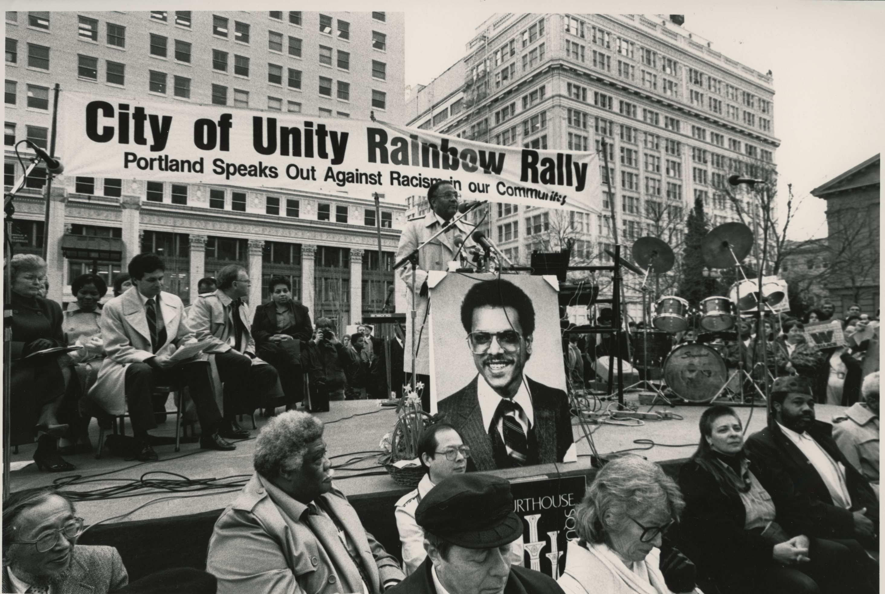 In honor of MLK, Jr., and in recognition of the death of a black college student in Portland.