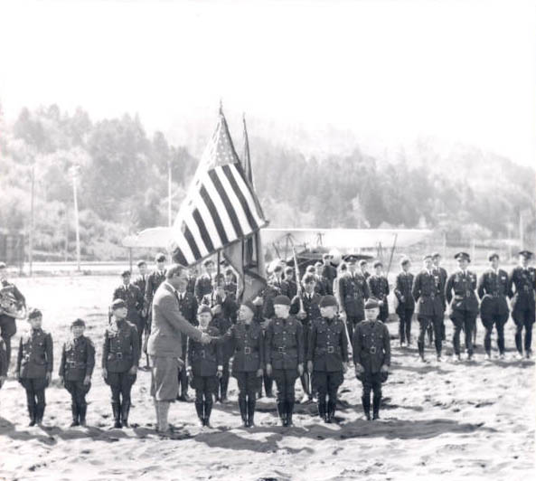 Cadets in formation.