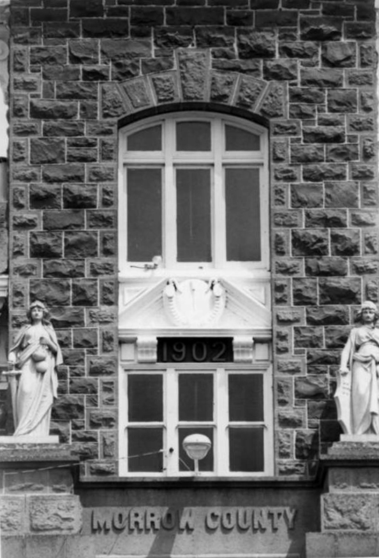 Close-up of west entrance, 1984