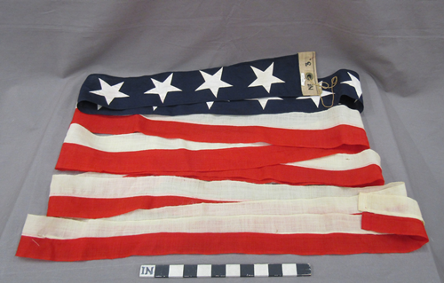 "Homeward Bound" pennant of the U.S.S. Oregon, flown after the Battle of Santiago in passage to New York.