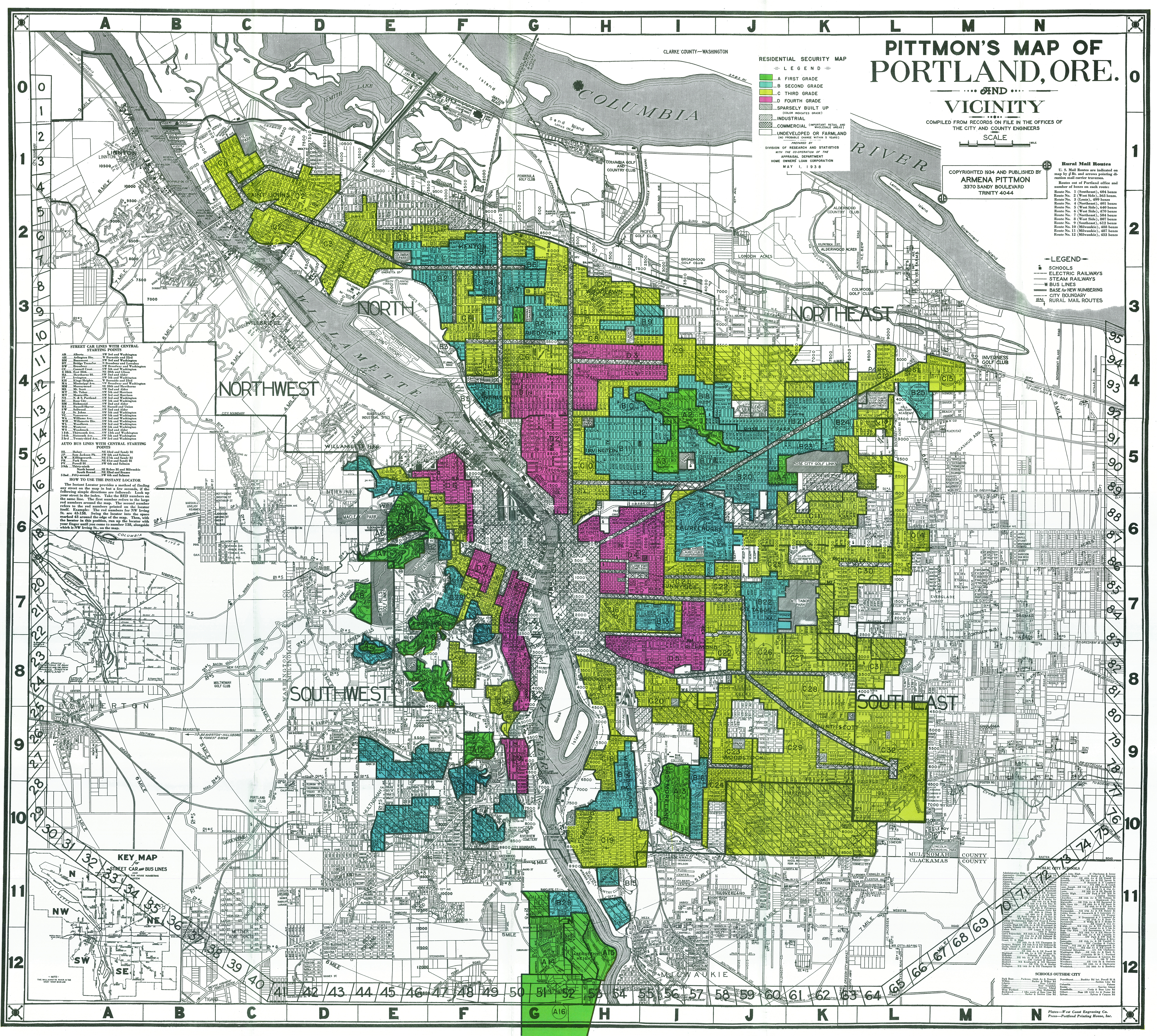 Green = Best; Blue = Still desirable; Yellow = Definitely declining; Red = Hazardous