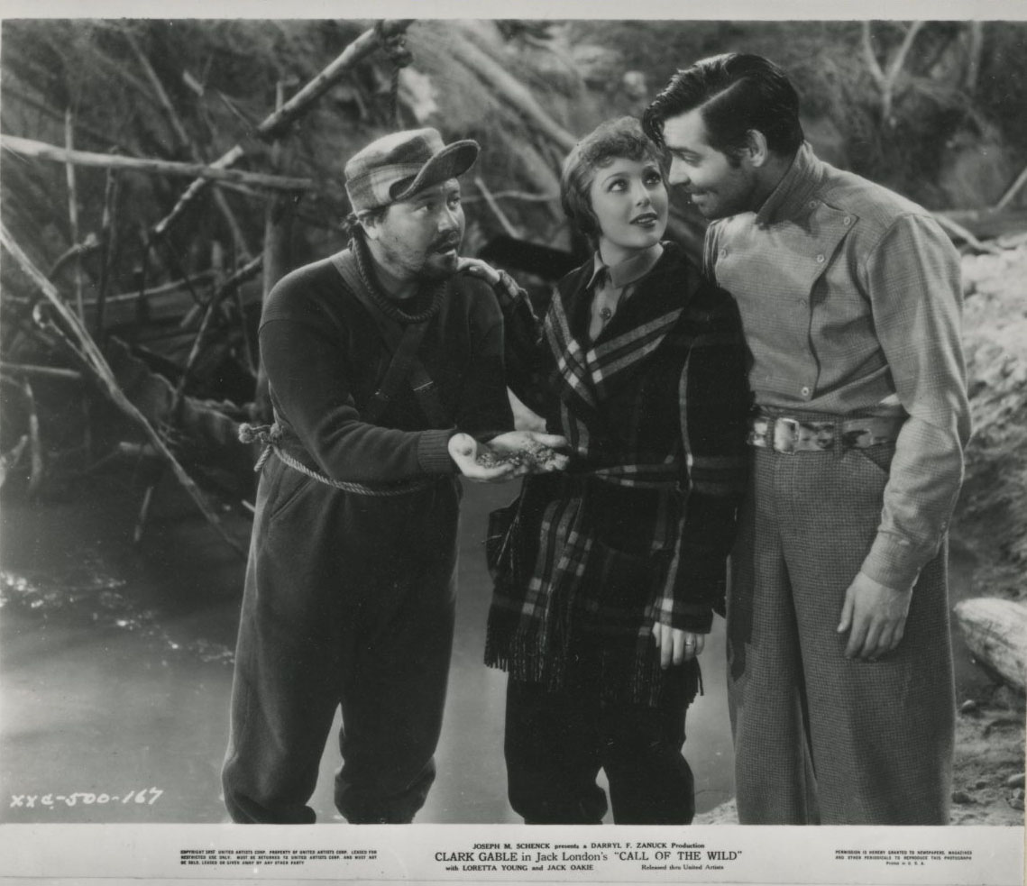 Young starred with Clark Gable in The Call of the Wild, filmed in part on Mt. Baker. 