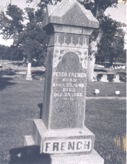 French is buried in Red Bluff, California.