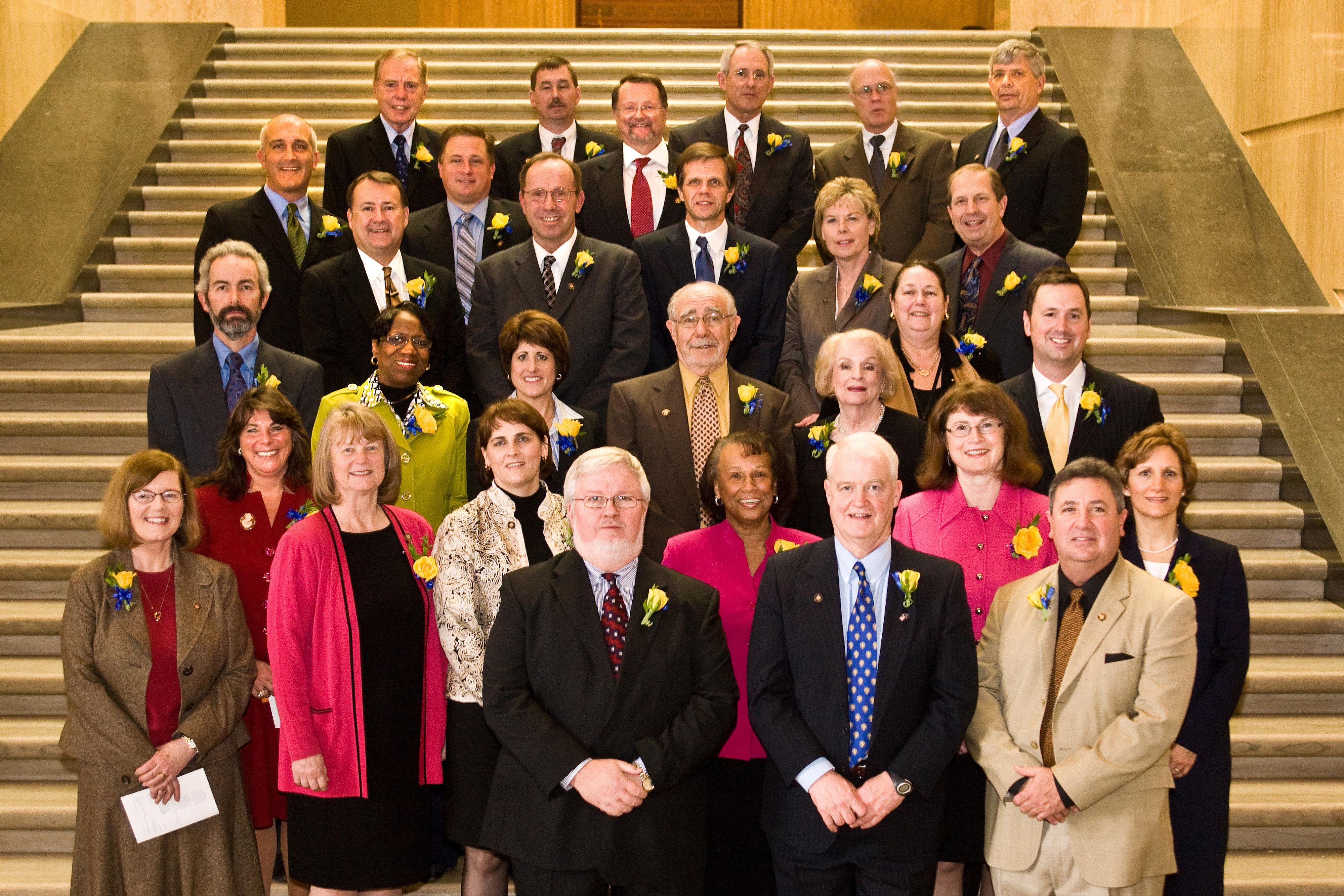 Margaret Carter stands in the third row, second from the left.