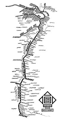 Oregon Electric Railway Map Oregon Electric Railway