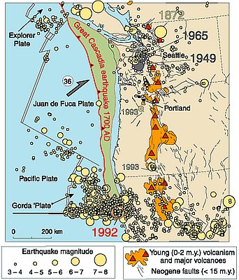 Earthquakes and Tsunamis in the Cascadia Subduction Zone