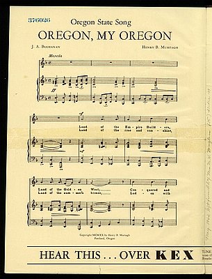 Oregon, My Oregon (state song)