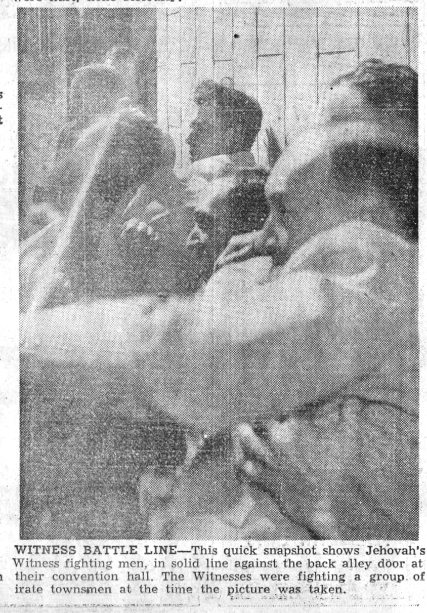 Jehovah's Witnesses Riots, 1942
